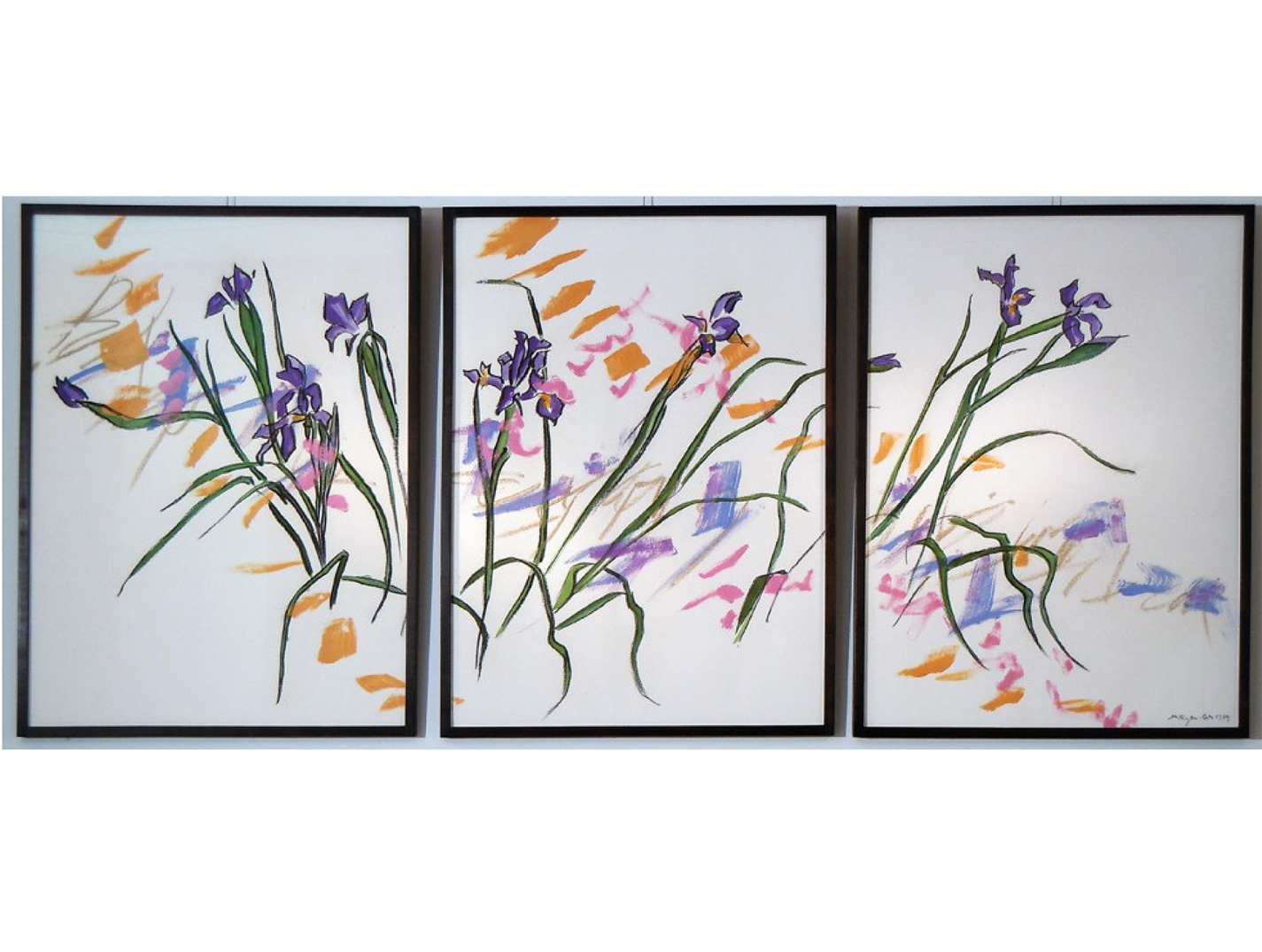 No. 8 – Iris Triptych v.2