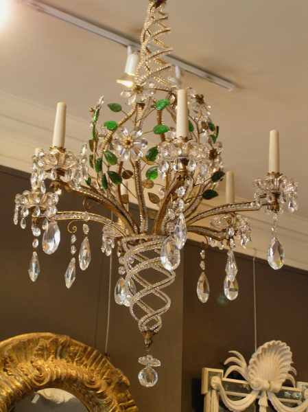 Bagues style spiral chandelier.